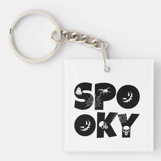 Halloween spooky  sleutelhanger (Voorkant)