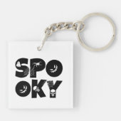 Halloween spooky  sleutelhanger (Achterkant)