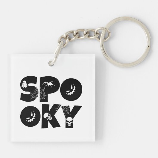 Halloween spooky  sleutelhanger (Achterkant)