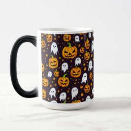 Halloween: Spooky Smiles en Pumpkin Friends Magische Mok