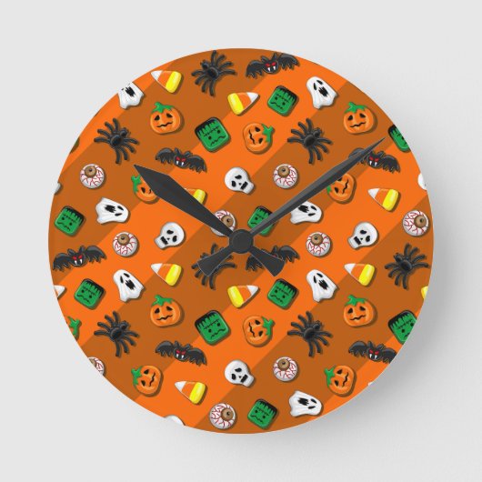 Halloween Spooky Snoepjes Party   Ronde Klok (Voorkant)