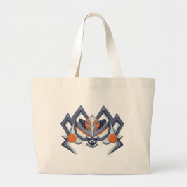 Halloween Spooky Spider / King of Pumpkin Grote Tote Bag