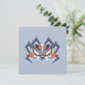 Halloween Spooky Spider / King of Pumpkin Kaart (Staand voorkant)