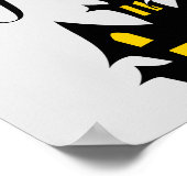 Halloween Spooky Spider pakt heksenhuis Poster (Hoek)