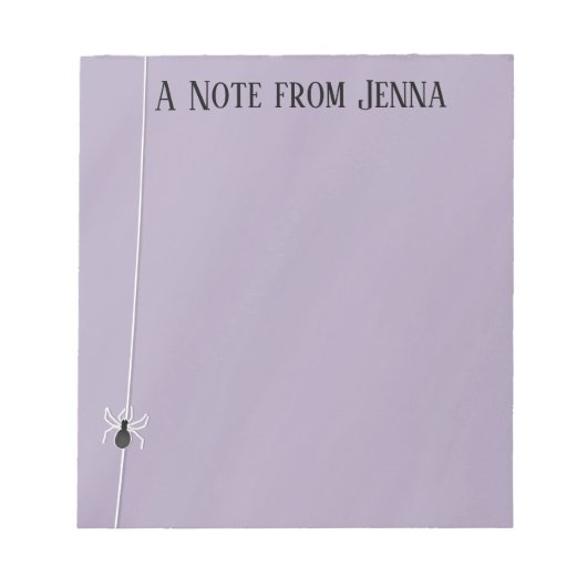 Halloween Spooky Spider Web Whimsical Cute Notitieblok (Voorkant)