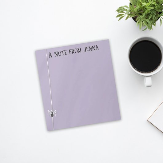 Halloween Spooky Spider Web Whimsical Cute Notitieblok