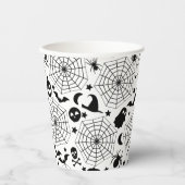 Halloween Spooky Spiderwebs Papieren Bekers (Voorkant)