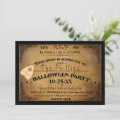 Halloween Spooky Spirit Board Party Uitnodiging (Staand voorkant)