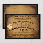 Halloween Spooky Spirit Board Party Uitnodiging (Voorkant / Achterkant)