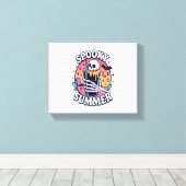 Halloween Spooky Summer Skeleton Drink Canvas Afdruk (Insitu (Houten vloer))