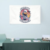 Halloween Spooky Summer Skeleton Drink Spandoek (Beurs)