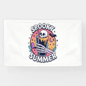Halloween Spooky Summer Skeleton Drink Spandoek (Horizontaal)