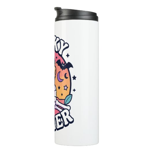 Halloween Spooky Summer Skeleton Drink Thermosbeker (Geroteerd rechts)