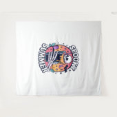 Halloween Spooky Summer Skeleton Drink Wandkleed (Voorkant (horizontaal))