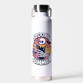 Halloween Spooky Summer Skeleton Drink Waterfles (Voorkant)