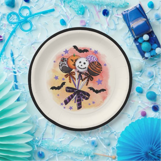 Halloween Spooky Sweet Cake Poppen Papieren Bordje (Feest)