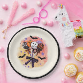 Halloween Spooky Sweet Cake Poppen Papieren Bordje (Feest)