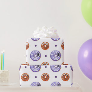 Halloween Spooky Sweet Spider & Monster Donut Cadeaupapier