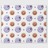 Halloween Spooky Sweet Spider & Monster Donut Cadeaupapier (Vlak)