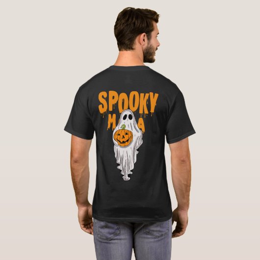 halloween spooky t-shirt (Achterkant volledig)