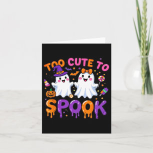 Halloween Spooky T-shirt Grappig Te Schattige om S Kaart