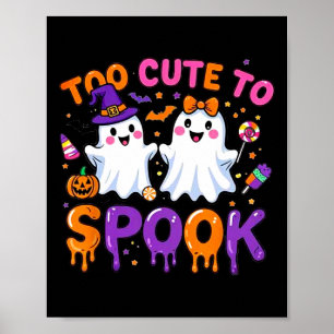 Halloween Spooky T-shirt Grappig Te Schattige om S Poster