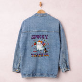 Halloween Spooky Teacher Denim Jacket (Hangar)