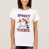 Halloween Spooky Teacher T-shirt (Voorkant)