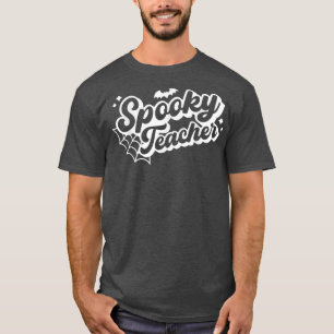 Halloween Spooky Teacher Trick of Teach Funny Hall T-shirt