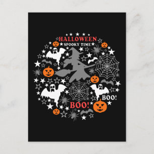 Halloween Spooky Time Briefkaart