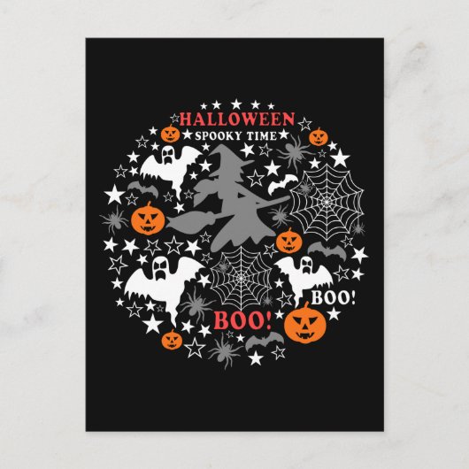Halloween Spooky Time Briefkaart (Voorkant)