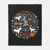 Halloween Spooky Time Fleece Deken (Voorkant)