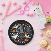 Halloween Spooky Time Papieren Bordje (Feest)