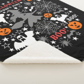 Halloween Spooky Time Sherpa Deken (3/4)
