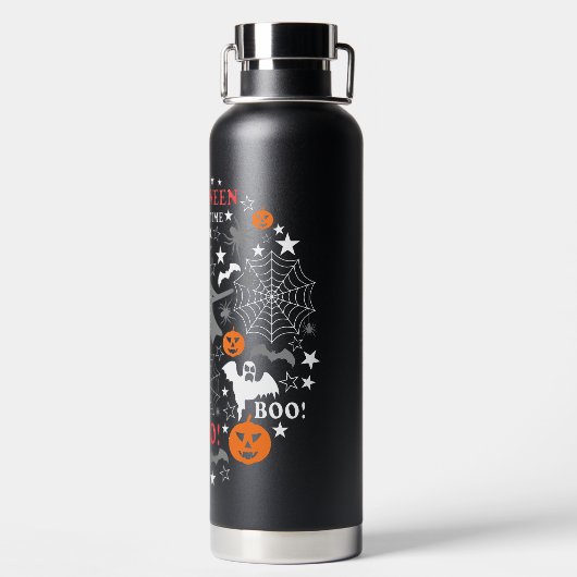Halloween Spooky Time Waterfles (Achterkant)