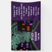 Halloween Spooky Town Community Familie Spandoek (Verticaal)