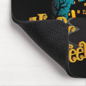 Halloween Spooky Tree and Haunted House Muismat (Hoek)