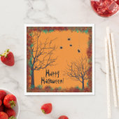 Halloween Spooky Tree Spiers |Happy Halloween Servet (Insitu)