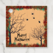 Halloween Spooky Treeit Spiers Hanging Personalize Bedankjes Labels (Voorkant)