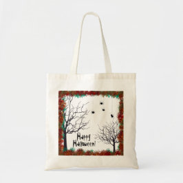 Halloween Spooky Trees Spiders Herfst Foliage Bord Tote Bag