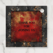 Halloween spooky vampierfeest bedankjes labels (Achterkant)