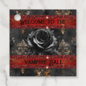 Halloween spooky vampierfeest bedankjes labels (Voorkant)