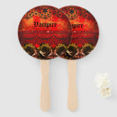 Halloween spooky vampierfeest handwaaier (Voorkant en achterkant)