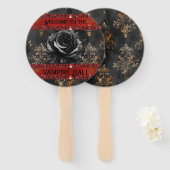 Halloween spooky vampierfeest handwaaier (Voorkant en achterkant)