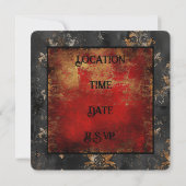 Halloween spooky vampierfeest kaart (Achterkant)