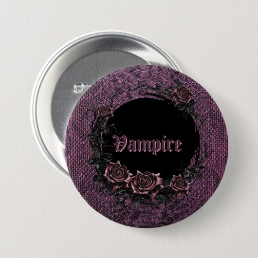 Halloween spooky vampierfeest ronde button 7,6 cm (Voorkant /achterkant)