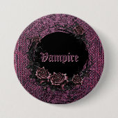 Halloween spooky vampierfeest ronde button 7,6 cm (Voorkant)