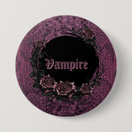 Halloween spooky vampierfeest ronde button 7,6 cm