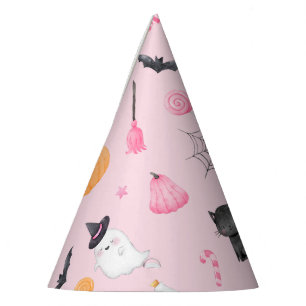 Halloween Spooky verjaardag roze Feesthoedjes