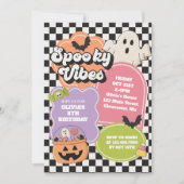 Halloween Spooky Vibes Birthday Kaart (Voorkant)